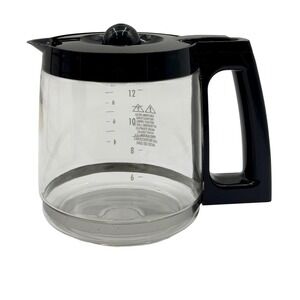 Hamilton Beach Carafe Glass Replacement Black Lid Handle 12 Cup 49983, 49976, +